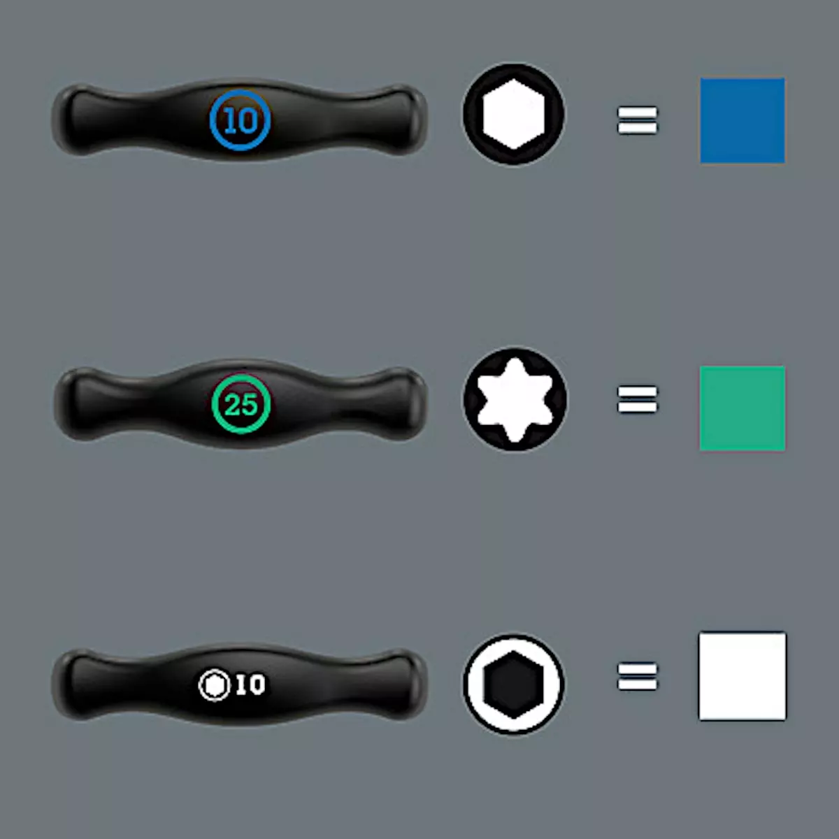 Wera BICYCLE SET 6 L-Key And T-Handle Screwdriver Set, 10-piece 8 Wera BICYCLE SET 6 L-Key And T-Handle Screwdriver Set, 10-piece - Billede 6